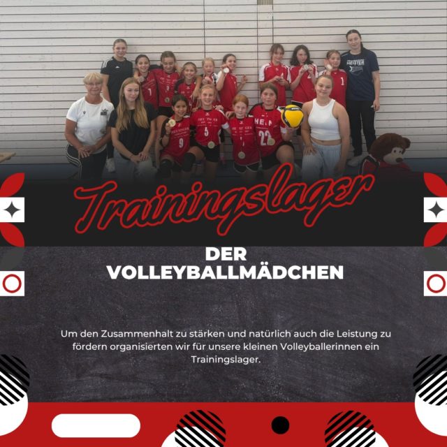 Um den Zusammenhalt zu stärken und natürlich auch die Leistung zu fördern organisierten wir vom 18.-20. Juli für unsere kleinen Volleyballerinnen ein Trainingslager. Volleyball fand in der Einberger Turnhalle statt, geschlafen wurde in Ferienwohnungen in der Alten Schule in Spittelstein, die uns Familie Herr dankenswerter Weise zur Verfügung stellte. 🔴⚪
Nach der ersten Trainingseinheit am Freitag, kamen die Eltern mit zum Grillen und natürlich auch zum Volleyballspielen auf dem Rasen. So manches Elternteil fand große Freude daran!
Am Samstag absolvierten die Volleyballkids drei Trainingseinheiten, wobei in einem Kaiserturnier auch das Pfeifen als Schiedsrichter geschult wurde. Nach dem Nudelessen und zwei Geländespielen durften sich die Mädels auf ihre Zimmer zurückziehen, wo natürlich nicht gleich geschlafen wurde!!
Am Sonntag standen die Vereinsmeisterschaften auf dem Programm, wofür wir die Mädchen in drei etwa gleichstarke Teams eingeteilt haben. So kam es zu langen, umkämpften Spielen. Am Ende wurden die Medaillen folgendermaßen verteilt:
Gold: Marla Herr, Renata Müller, Hannah Dauer, Lucy Bätz
Silber: Tessa Schlick, Selina Kühnel, Leyla Hamann, Enie Fischer
Bronze: Xenia Reuß, Florina Ignat, Helen Eckstein, Lena Franke
Elke Faber bedankt sich bei ihrer CO-Trainerin Ronja Heinlein, bei den Eltern für die vielen Fahrten, Essenslieferungen und Küchendienste, bei den älteren Spielerinnen, die die Mannschaften gecoacht haben sowie bei Familie Herr für die tolle Unterkunft.